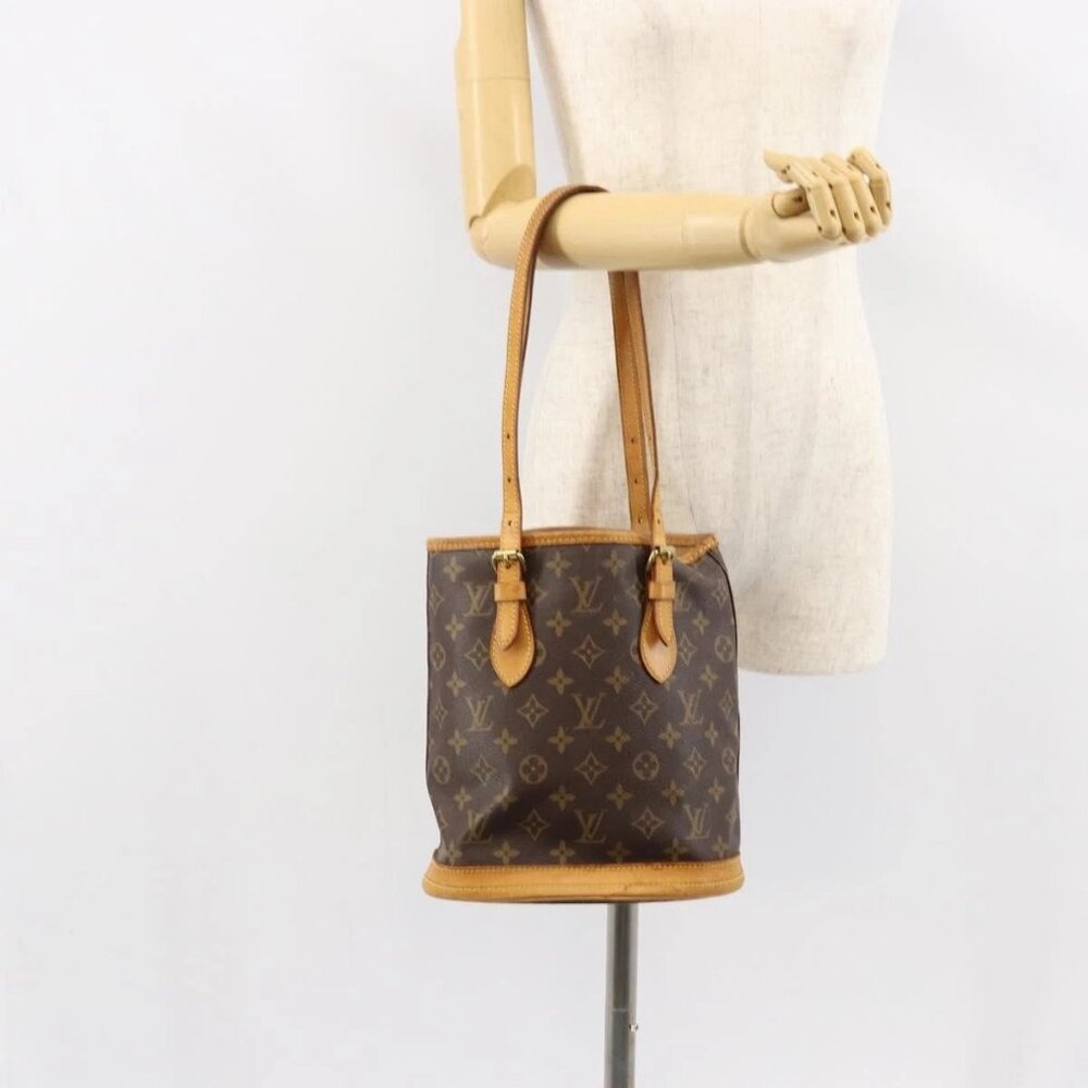 LOUIS VUITTON Monogram Bucket PM Shoulder Bag M42238 LV Auth gh1038 - Picture 14 of 16